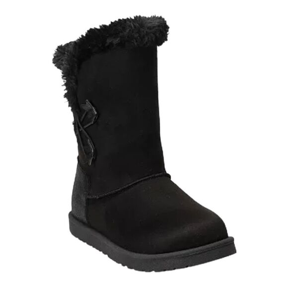 SO Elenaa Star Girls Faux-Fur Winter Boots Faux Suede Size 2 New - Picture 1 of 10